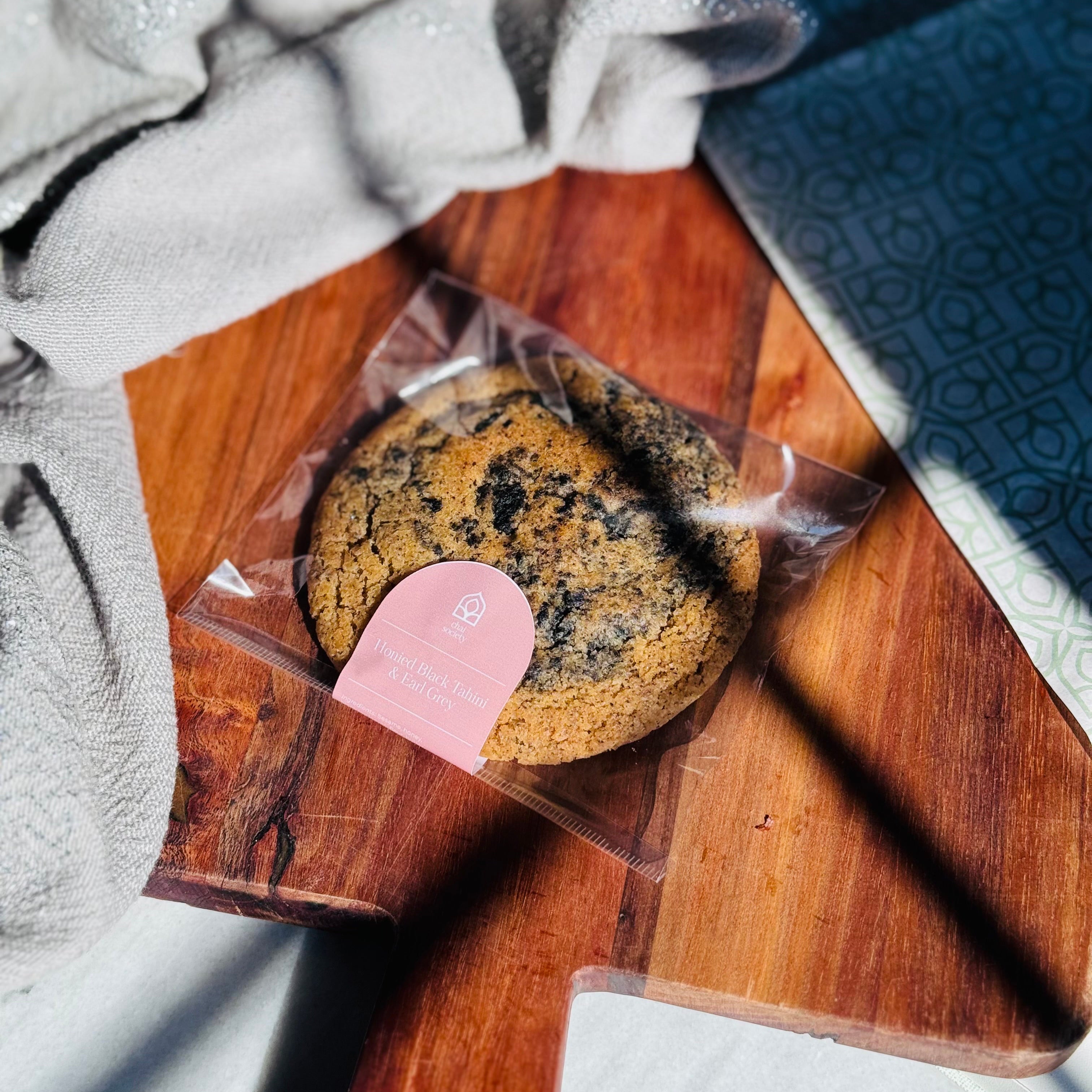 Honied Black Tahini & Earl Grey Cookie